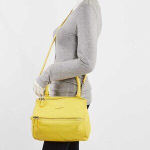 Givenchy Yellow Sugar Goatskin Small Pandora Bag
